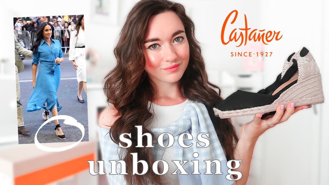 I GOT MEGHAN MARKLE'S SHOES / Unboxing Castaner Wedge Espadrilles Carina 60