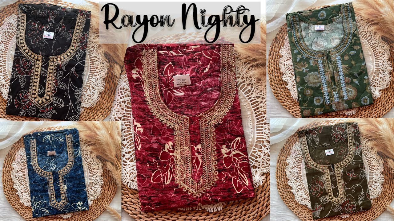 📍Rayon Nighty / Budget friendly/ #fashion /#D&Mclothing/ #trending/ #onlineshopping/#ramadanspecial