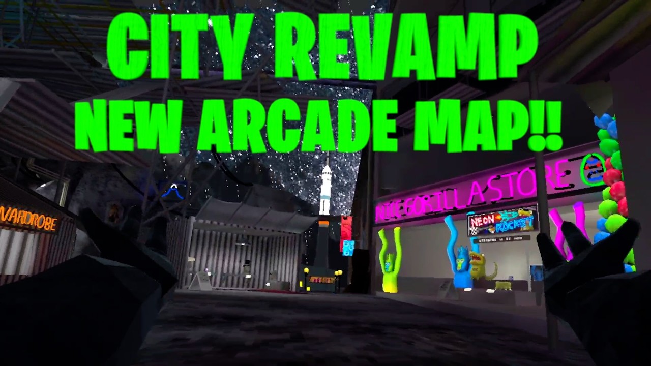Gorilla Tag NEW ARCADE MAP + CITY REVAMP!!