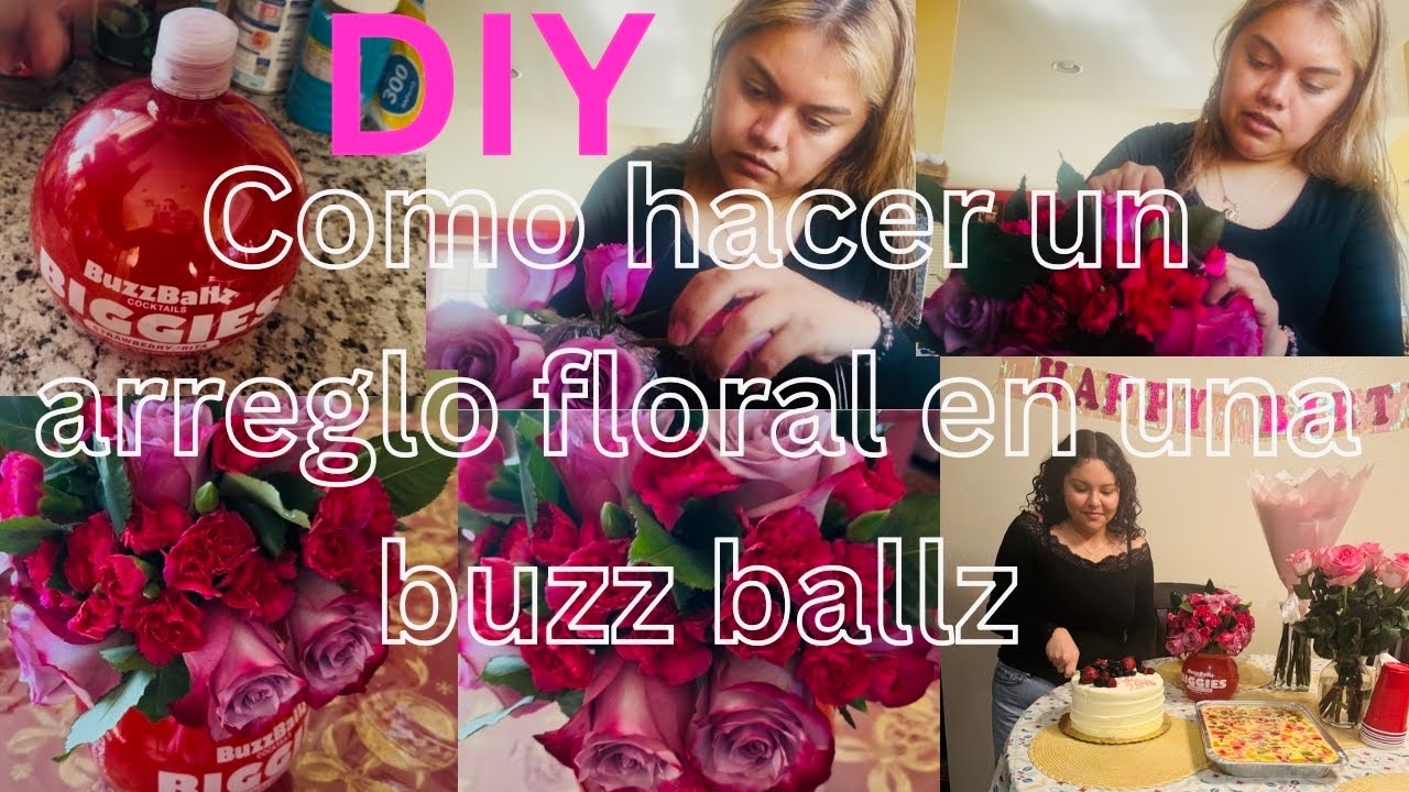 DIY como hacer un arreglo floral con una buzz ballz + mini vlog 💐