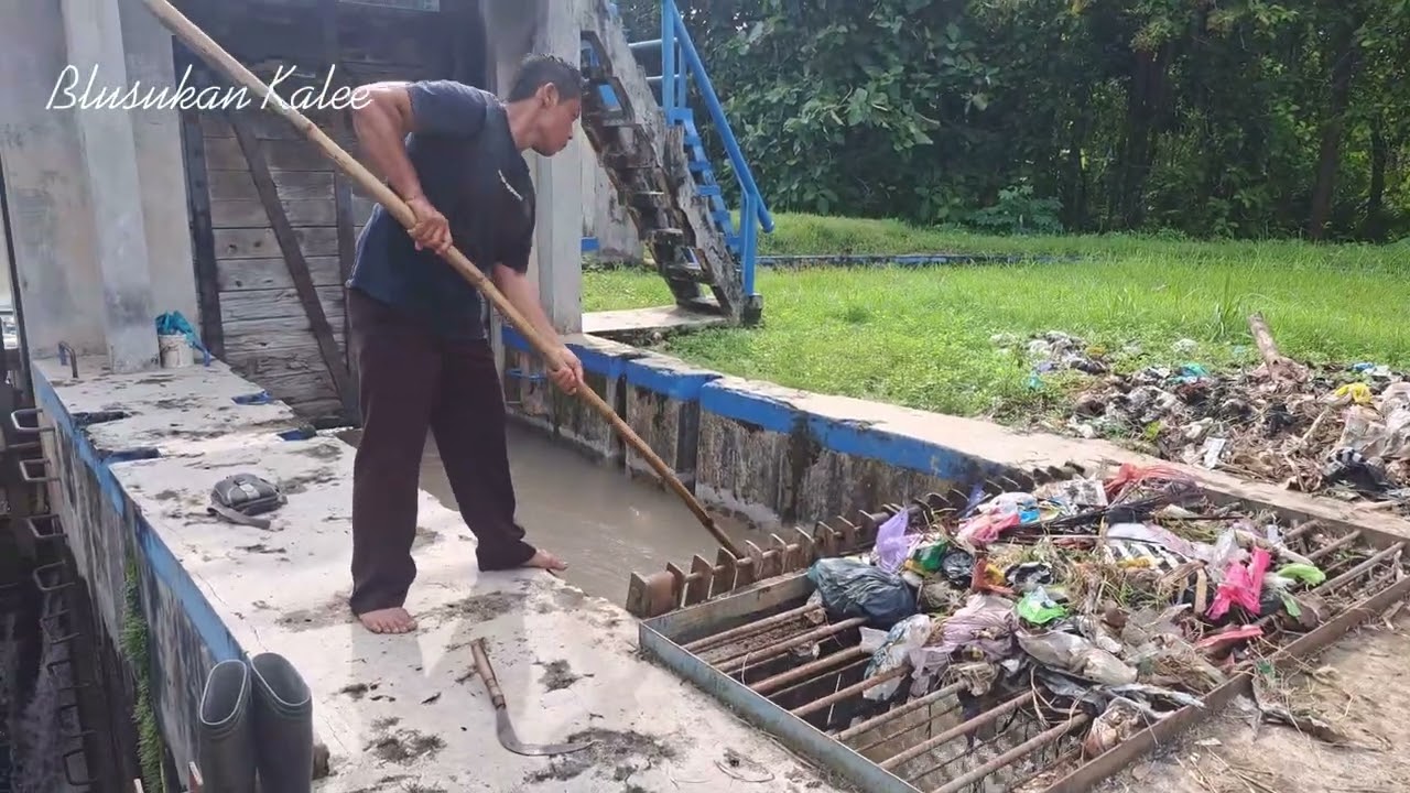 LIHAT AIR LIMPAS DI BANGUNAN CILACAP 9//AIR TERBUANG KE SUNGAI KARENA DEBIT AIR BESAR #irigasiserayu