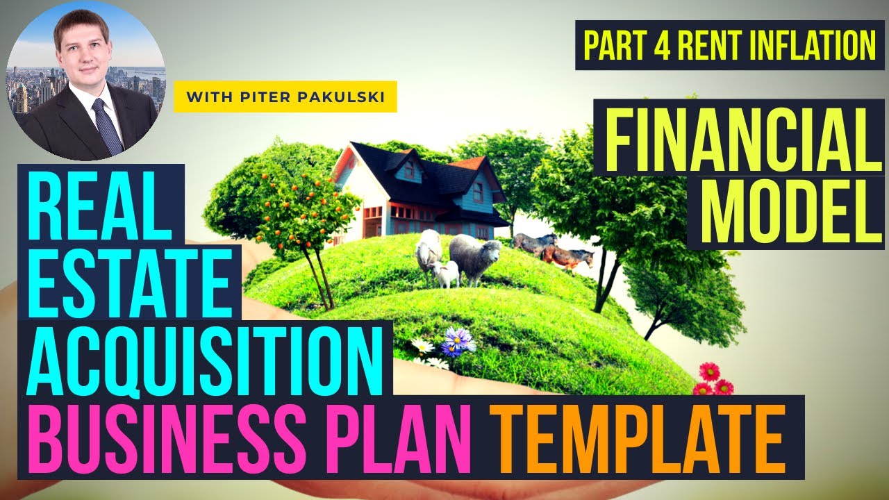 Real estate acquisition business plan / financial model. Part 4 Revenue inflation. MS Excel tutorial