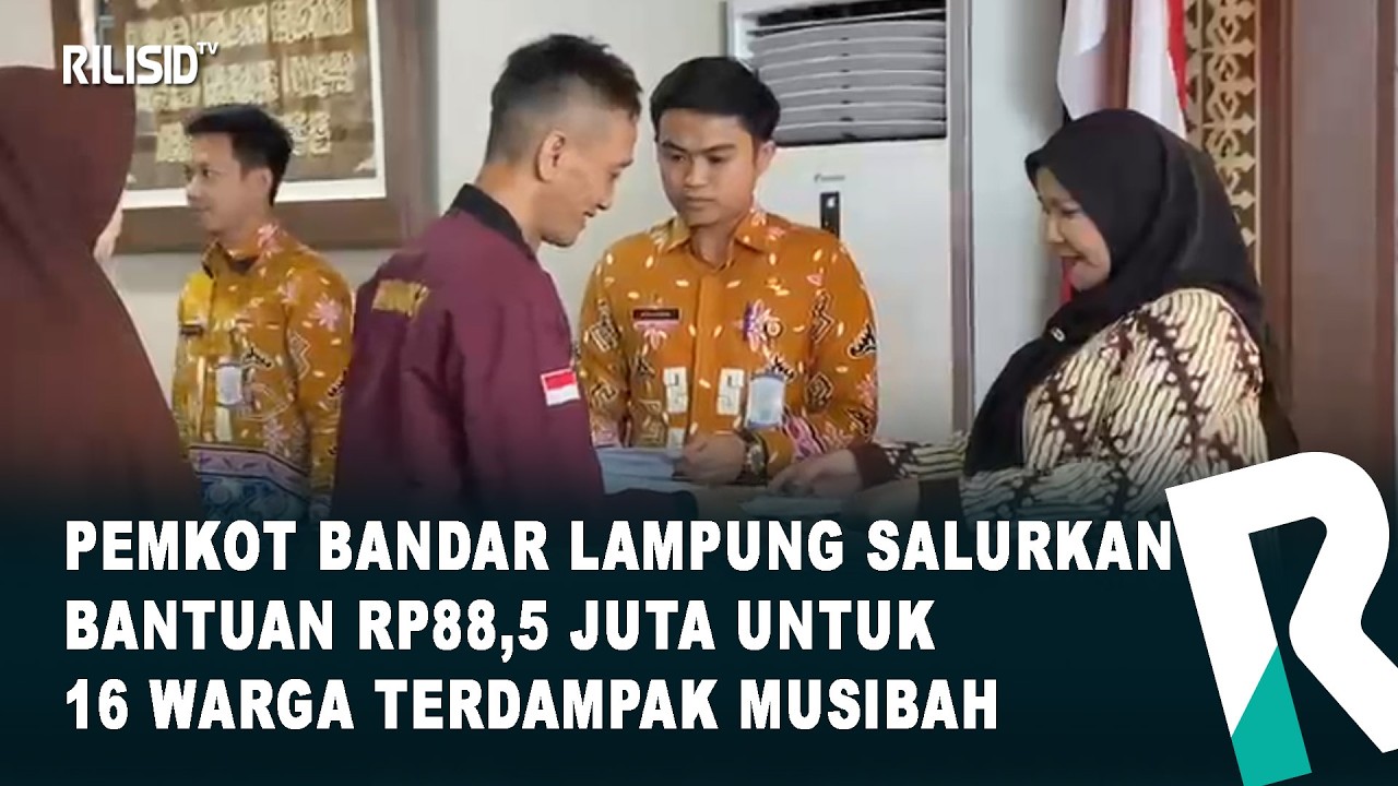 Pemkot Bandar Lampung Salurkan Bantuan Rp88,5 Juta untuk 16 Warga Terdampak Musibah