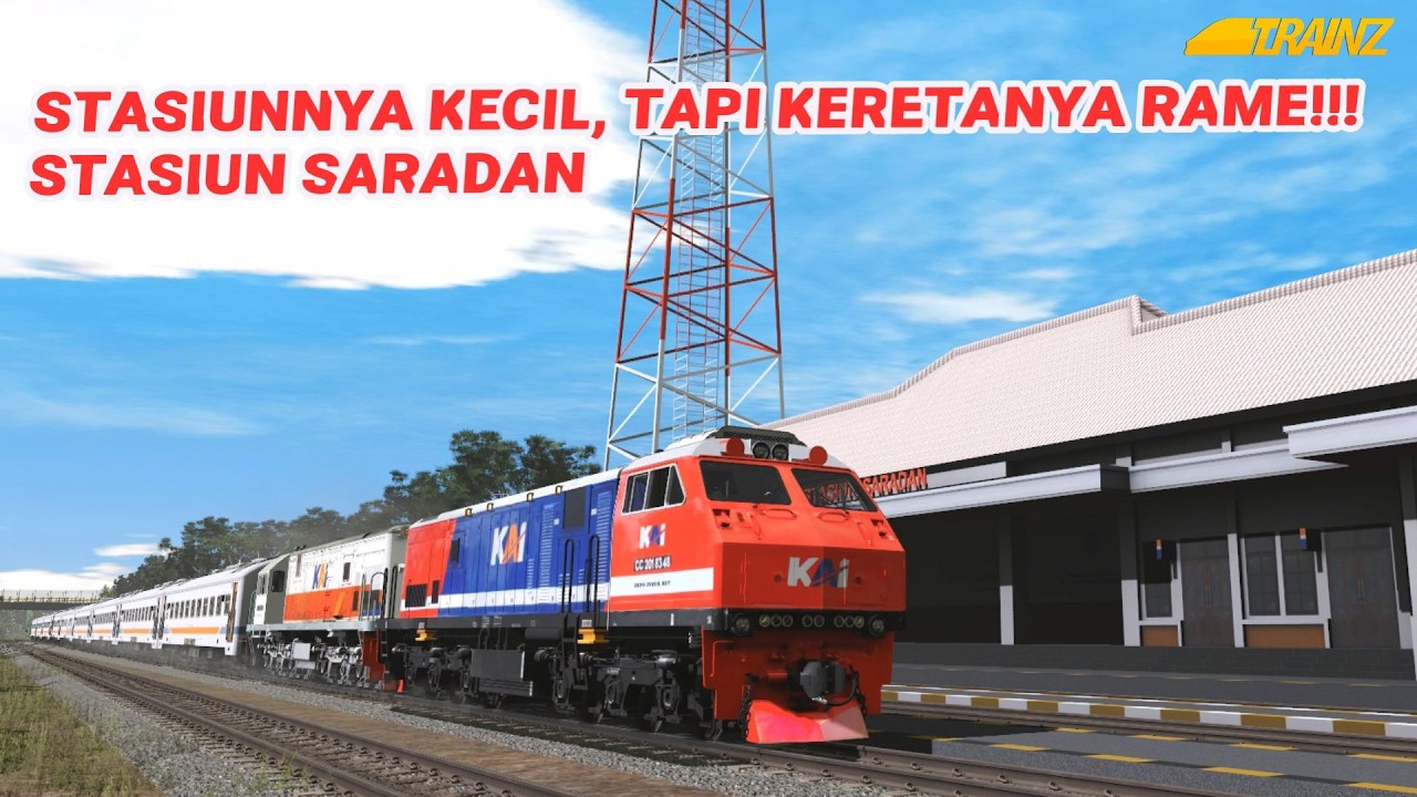 VIDEOIN KERETA PART #2 | RAMAINYA KERETA YANG LEWAT DI STASIUN INI #keretaapi #train