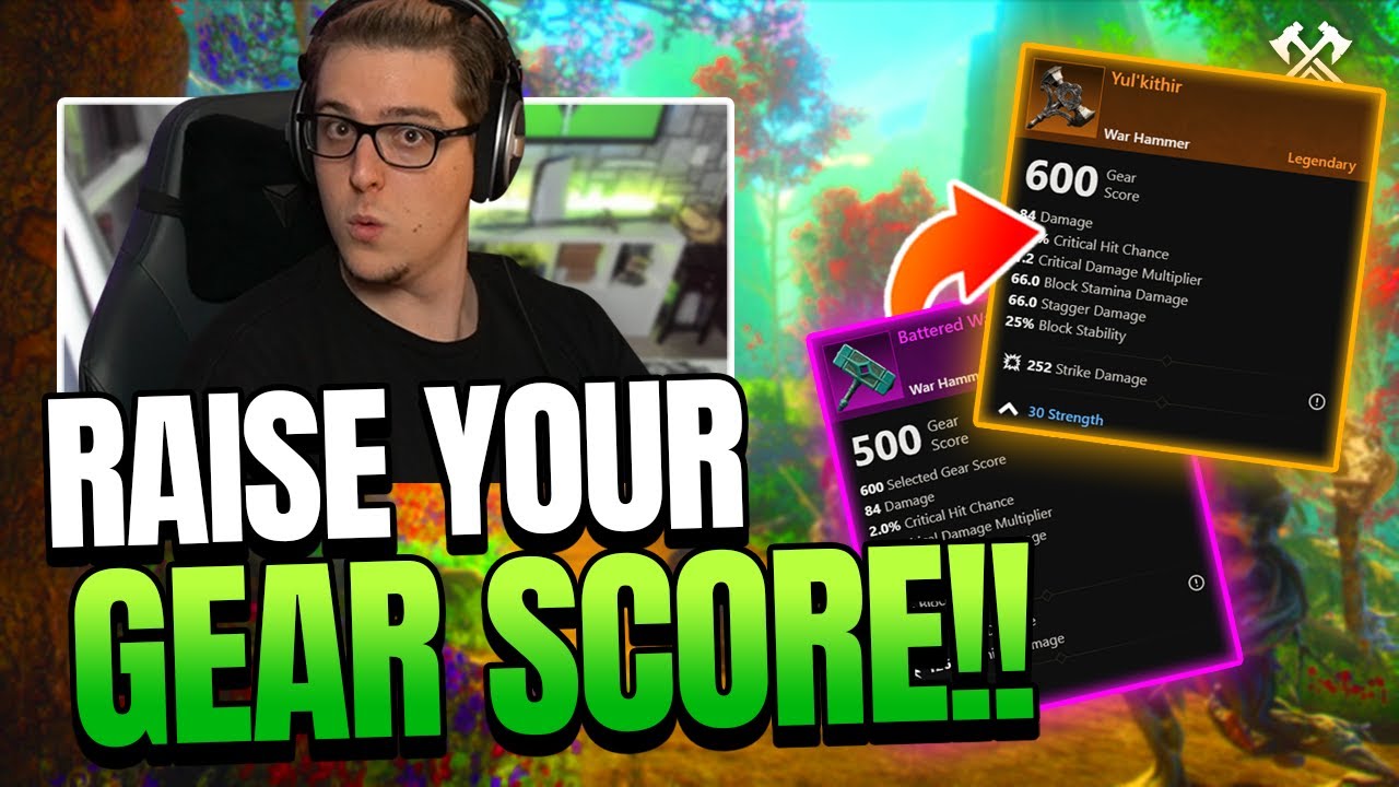 New World GEAR SCORE GUIDE! How to Raise Watermark & Farming Locations!