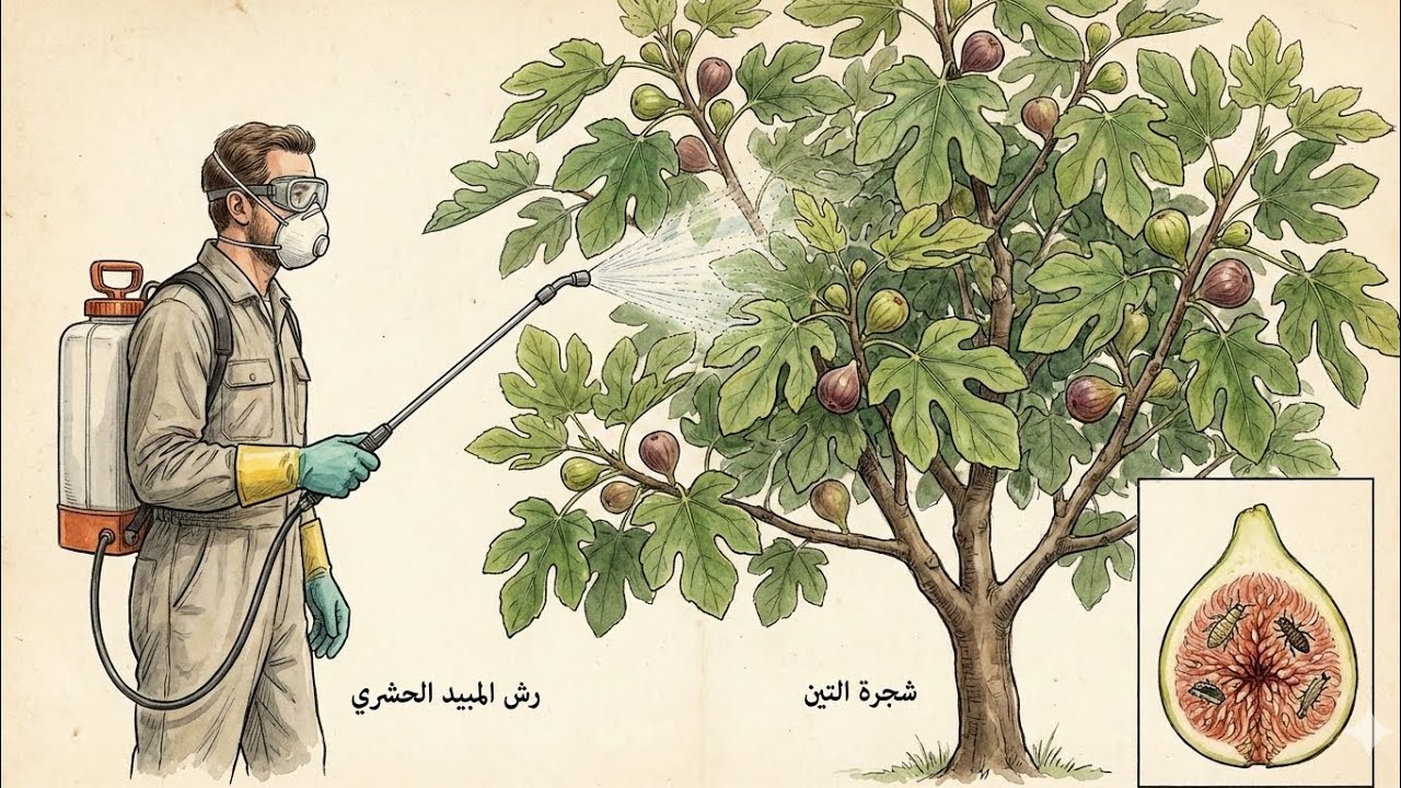 مكافحة الحشرات في شجرة التين ج١