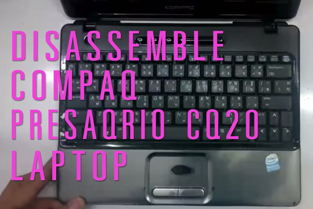 How to take apart/disassemble Compaq presario CQ20 laptop