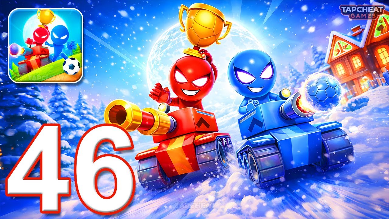 Stickman Party - Gameplay Walkthrough Part 46 - Tournament Mode 1 2 3 4 Players Free New MiniGames