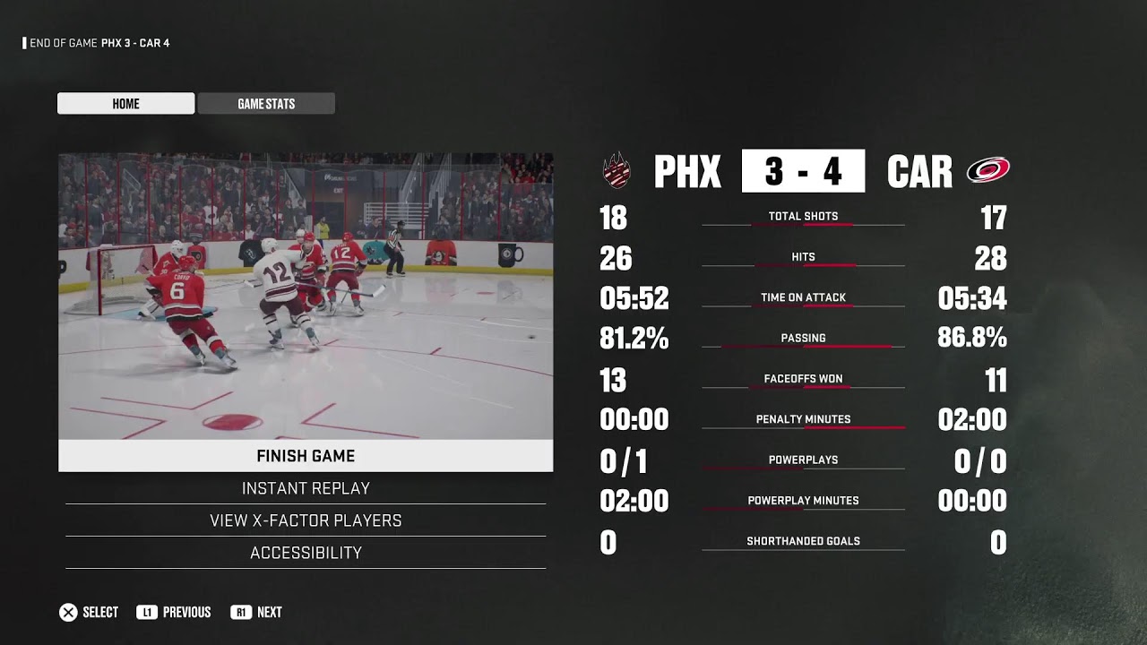 NHL 26 2008-2009 League