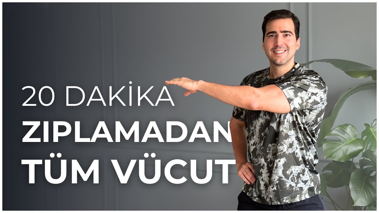Evde ZIPLAMADAN TÜM VÜCUT Antrenmanı | Yeni başlayanlar için uygun | 20 Dakika