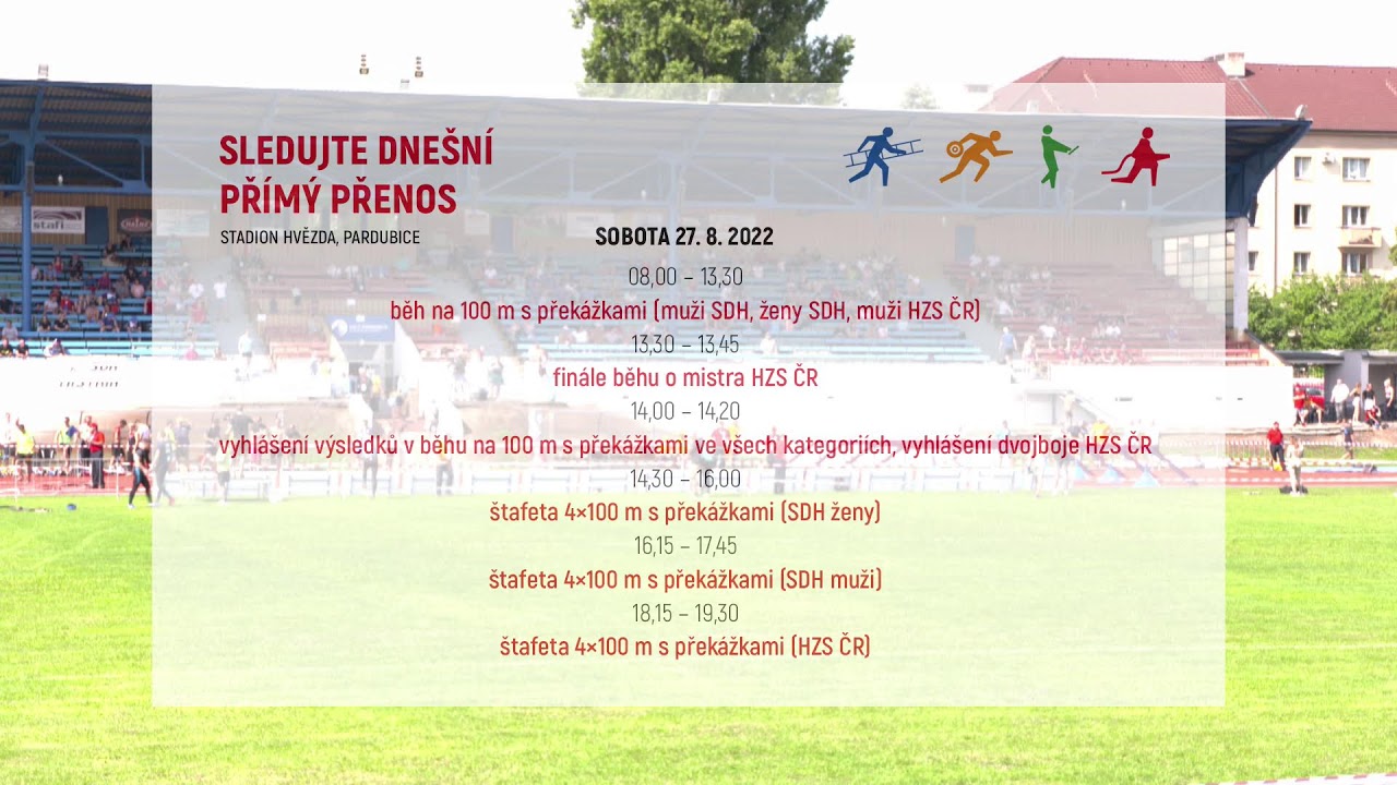 MČR V POŽÁRNÍM SPORTU 2022 - sobota - 100m překážek ženy