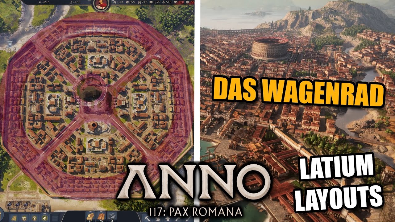 So baut ihr eine FESTUNGSSTADT rund um die VILLA in ANNO 117! Rundes Wagenrad-Layout in Latium!