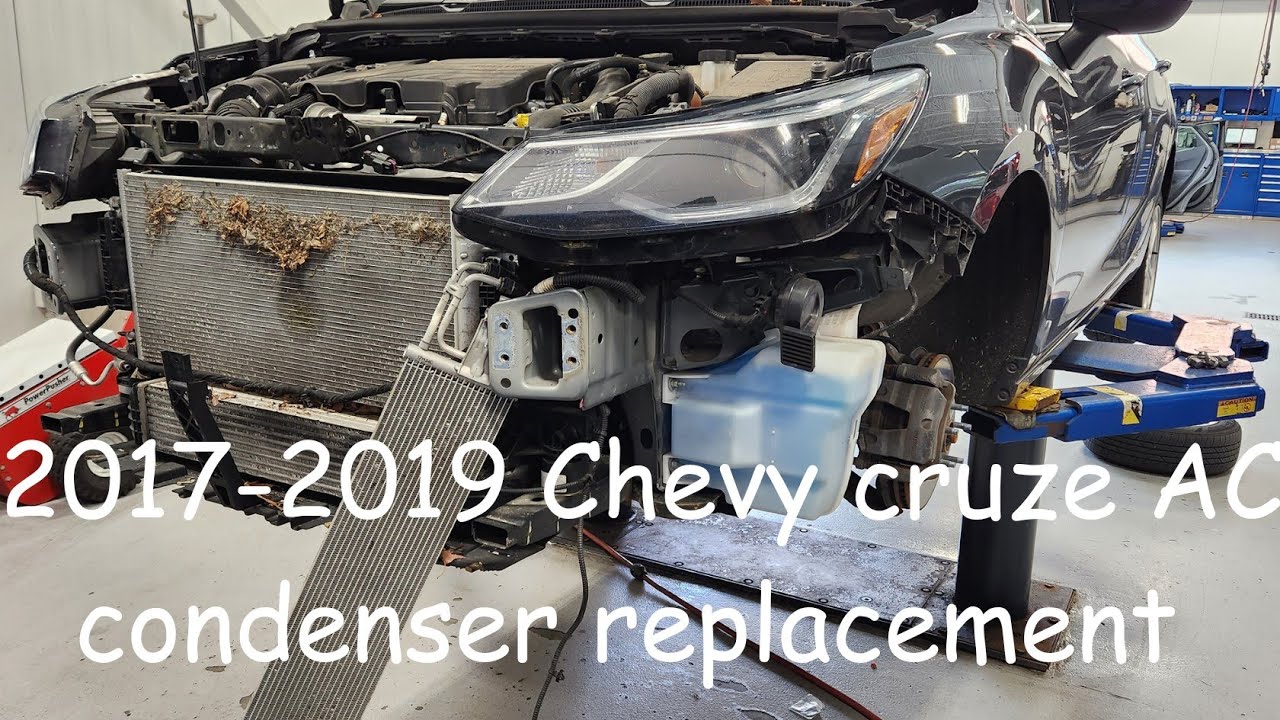 Замена конденсатора кондиционера Chevrolet Cruze 2016,2017,2018,2019