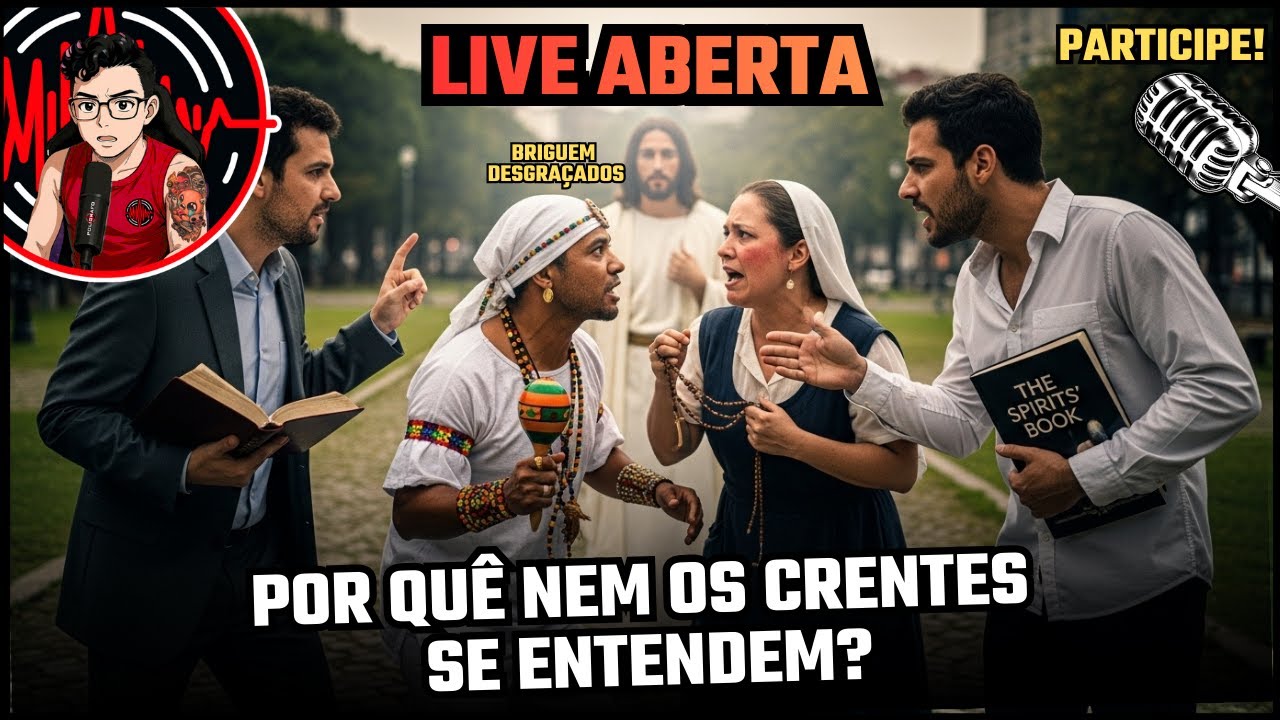 🔴 POR QUÊ NEM OS CRENTES SE ENTENDEM? -LIVE ABERTA-