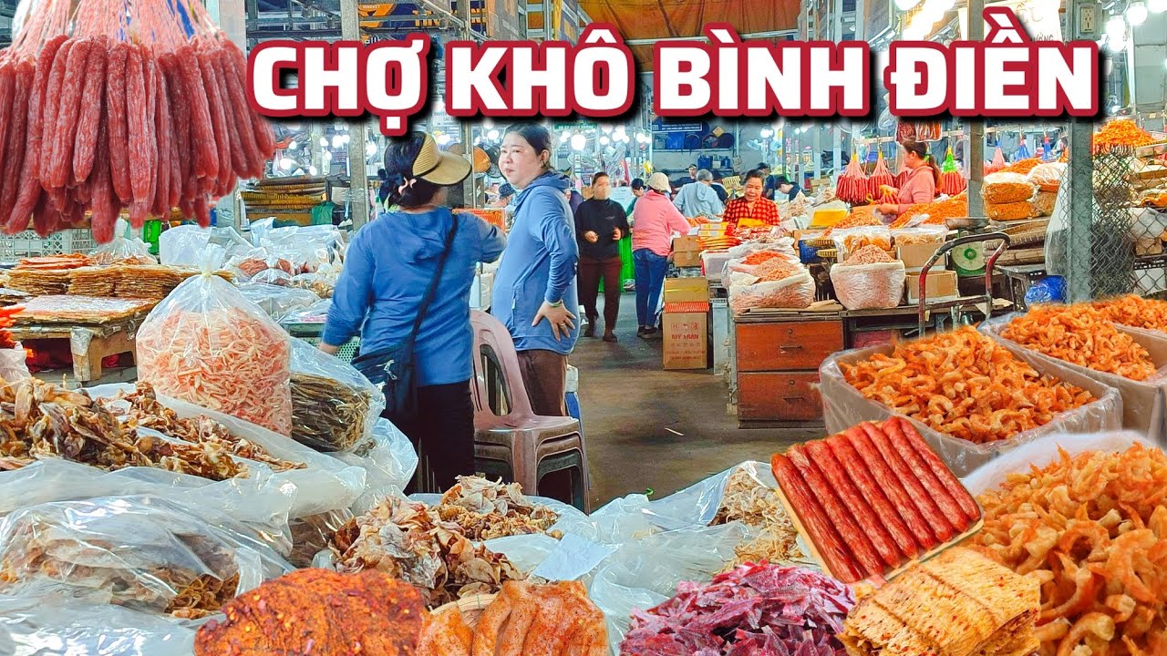 Chợ Khô Bình Điền - Sỉ Lẻ Lớn Nhất Tp. HCM - Khô Mực Khủng 6 Con/Kg 1 triệu 300K, Khô Bò Mềm 400k.