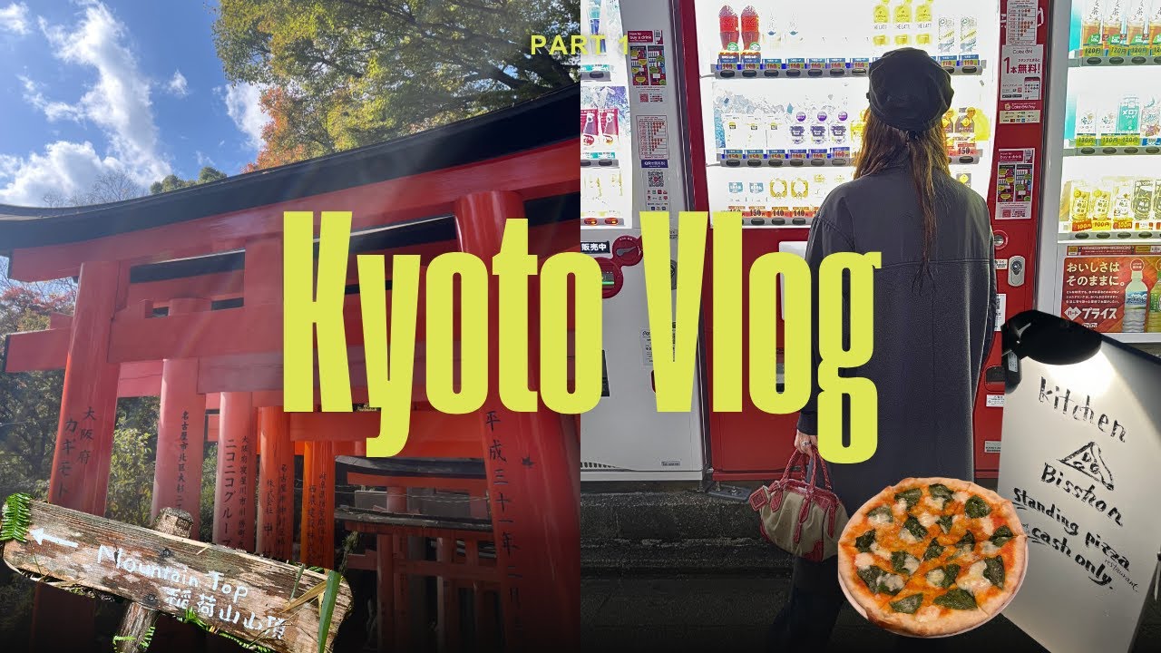 Kyoto Vlog Part 1 | Shinkansen to Kyoto, Kiyomizudera, Fushimi Inari & a Hidden Pizza Gem 🍕🤫