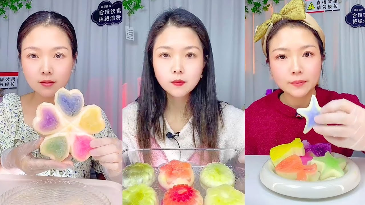 Colorful Crystal Ice Eating Show – Calm Chinese ASMR #29