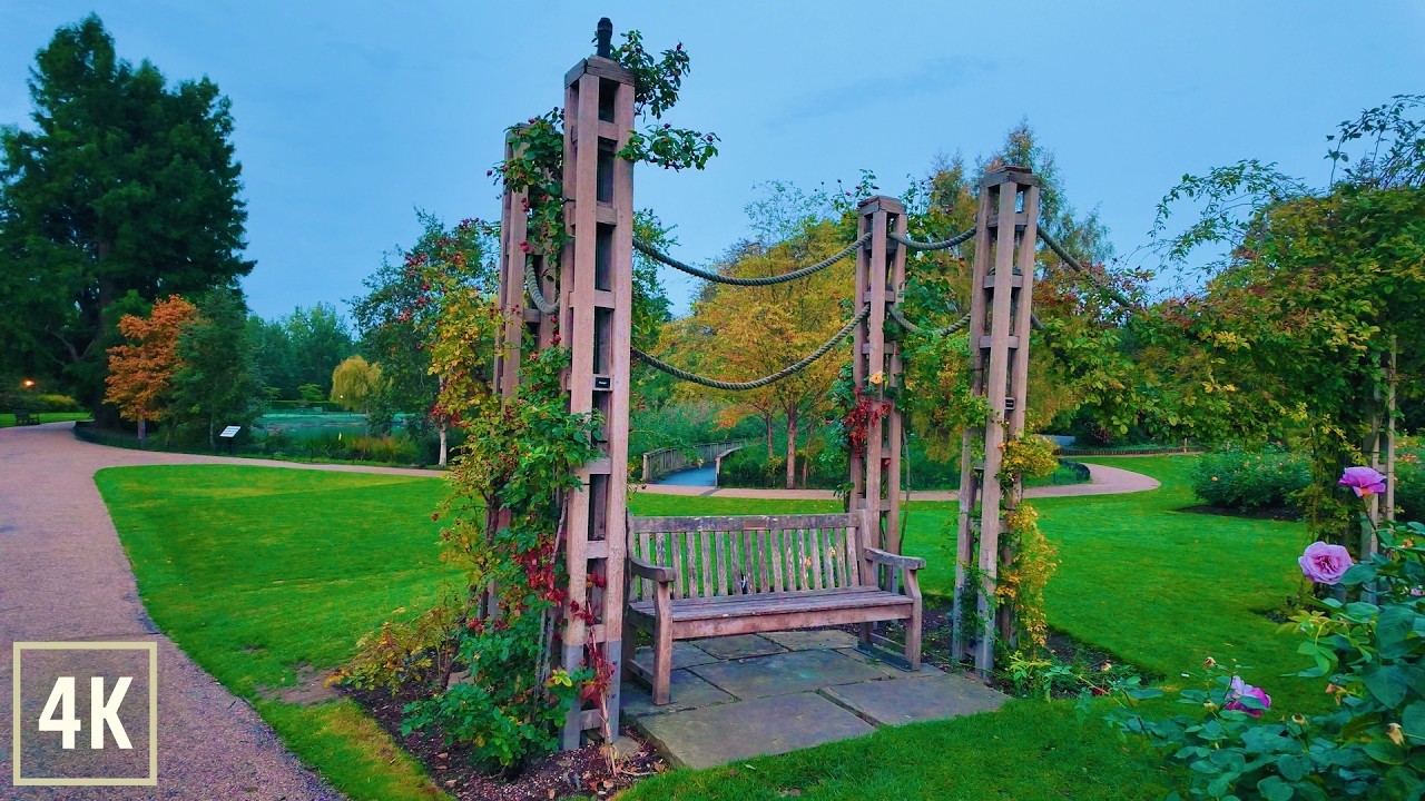 London Walk | The Regent's Park at Sunrise 4K