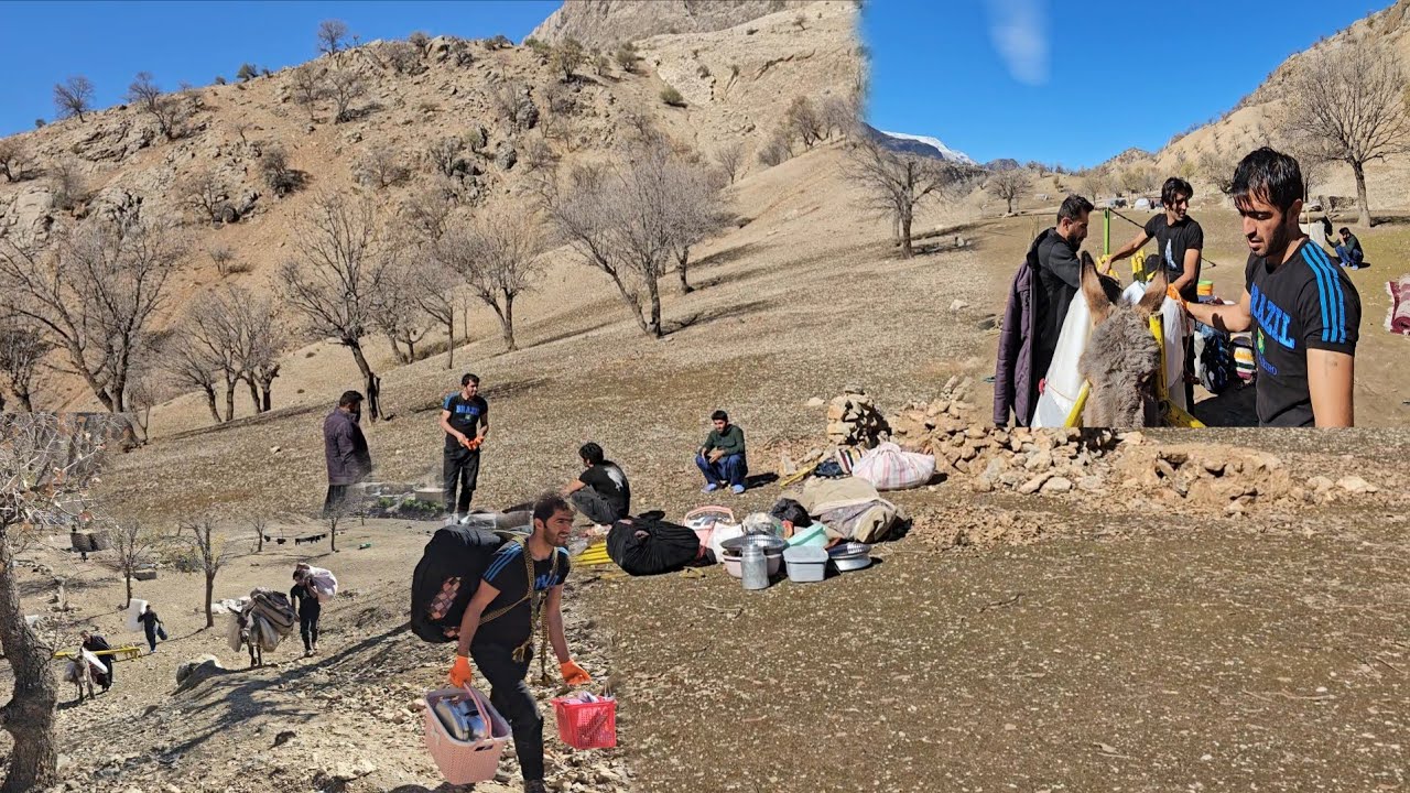 Nomadic Life: Nomadic Winter Migration🏕️ | Helping a Nomadic Family🗻