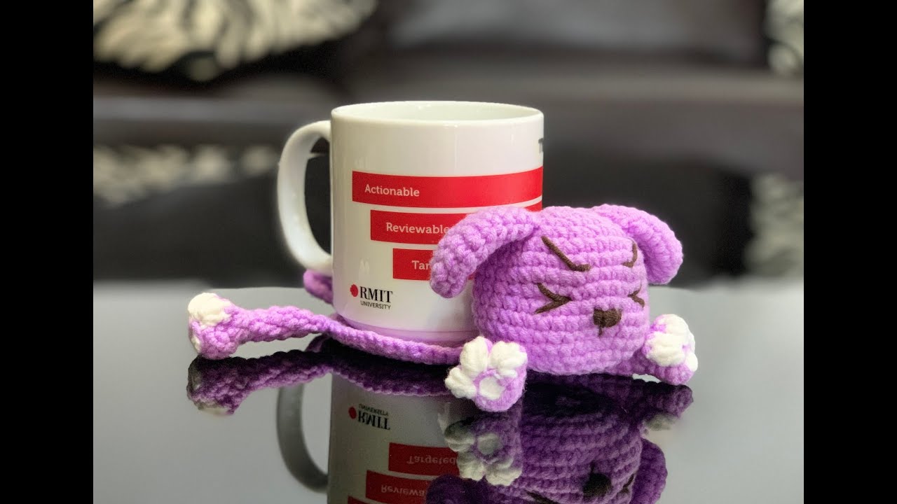 Easy Crochet For Beginner: Crochet A Dog Coaster - Free Crochet Pattern, Amigurumi Tutorial