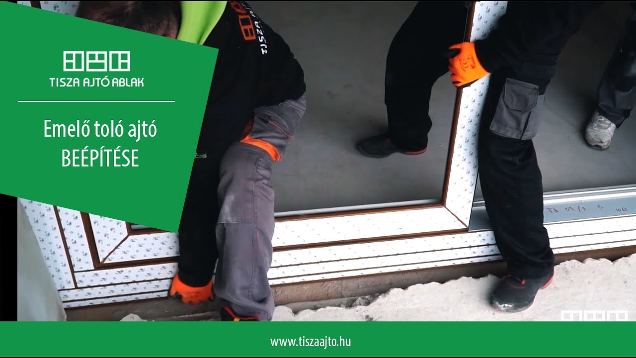 Emelő toló ajtó beépítése