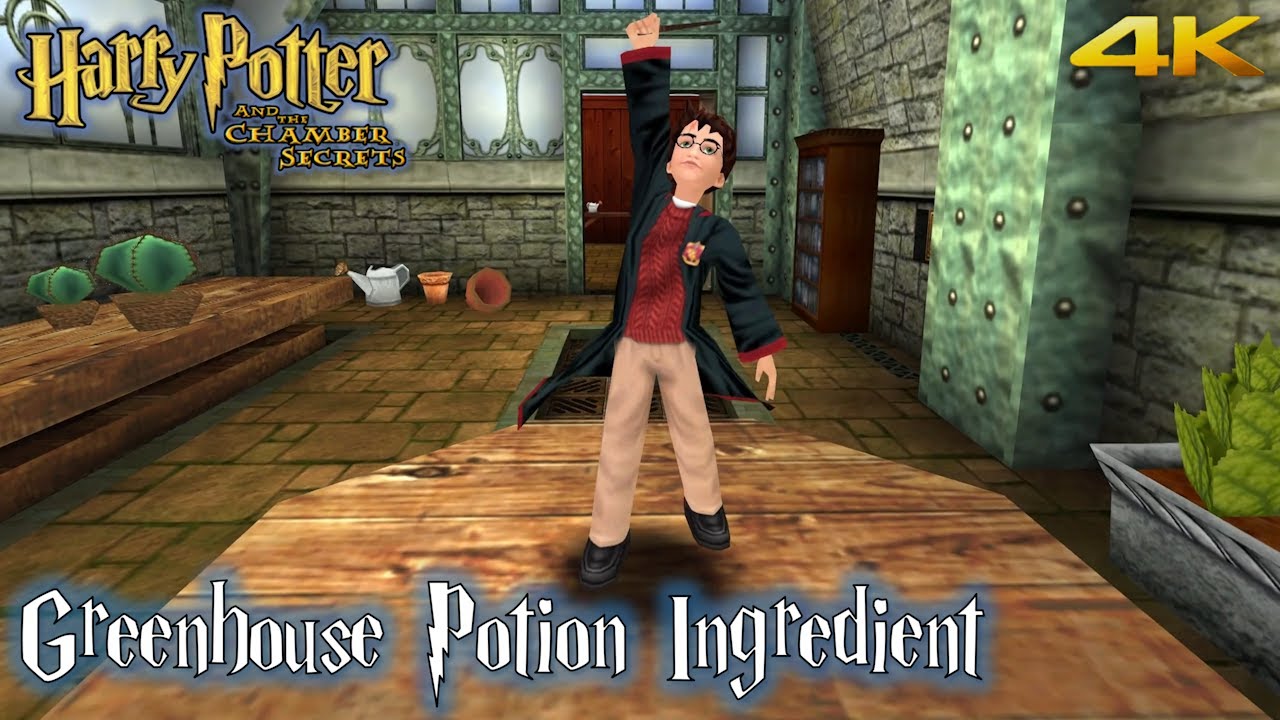 Harry Potter and the Chamber of Secrets PC Extended 'Greenhouse Potion Ingredient' Walkthrough (4K)