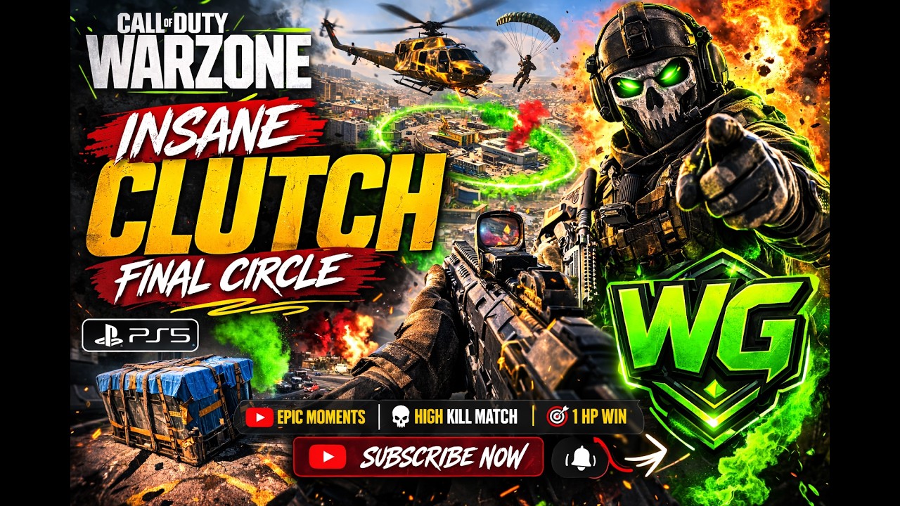 INSANE WARZONE CLUTCH 😱 | Final Circle Madness (PS5 Gameplay)