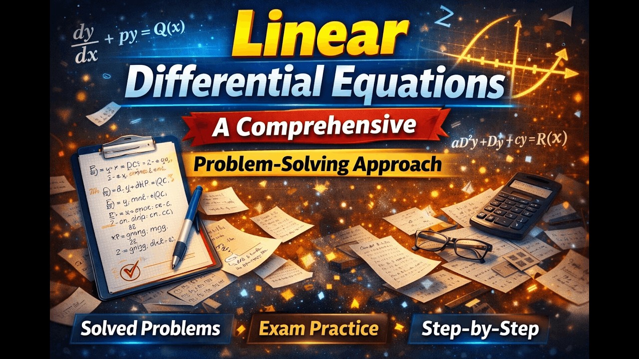 Linear Differential Equations Practice | Most Important Exam Problems