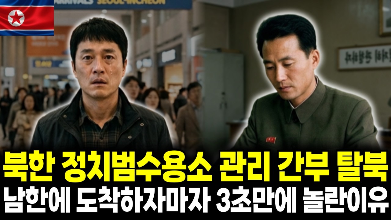 북한 정치범수용소 관리 간부 탈북, 남한에 도착하자마자 3초만에 놀란이유
