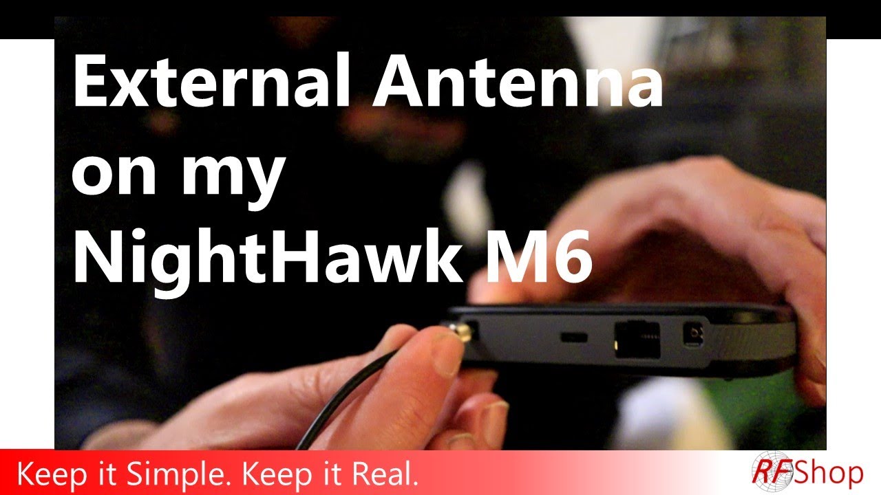 Live Recording...How to connect an external antenna to a NightHawk M6