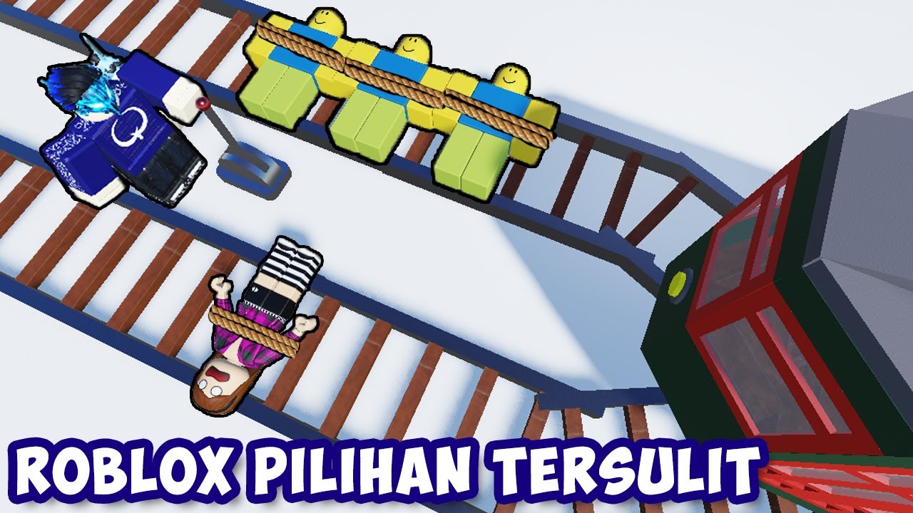 ROBLOX TAPI PILIH SIAPA YANG HIDUP ? | Roblox The Trolley Game Indonesia