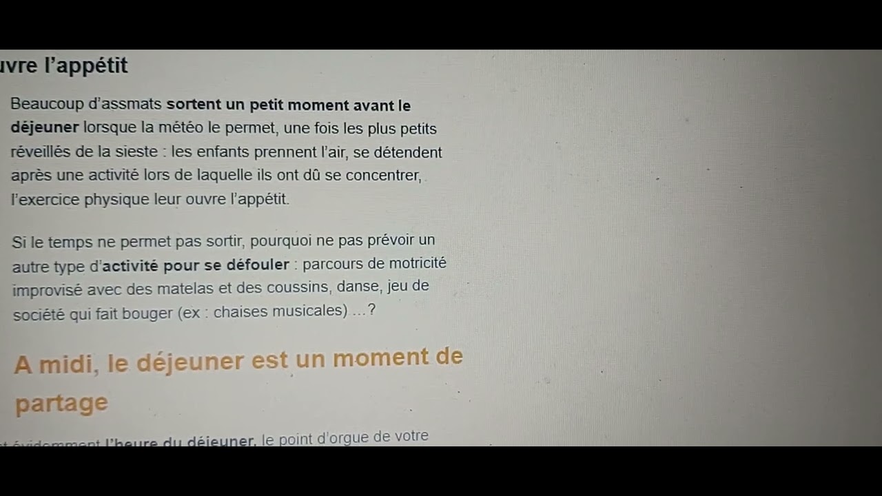 CAP AEPE : Ep3 Ma journée type.