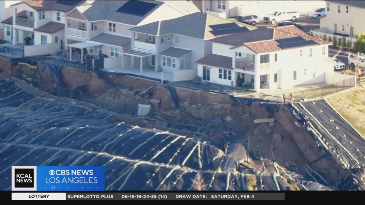 Several families displaced after landslide in Santa Clarita
