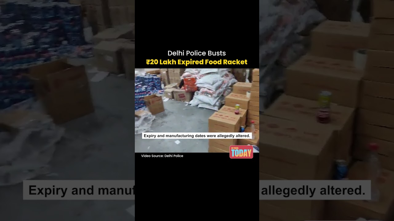 Expired Branded Food Scam Busted in Delhi #news #delhi #watch