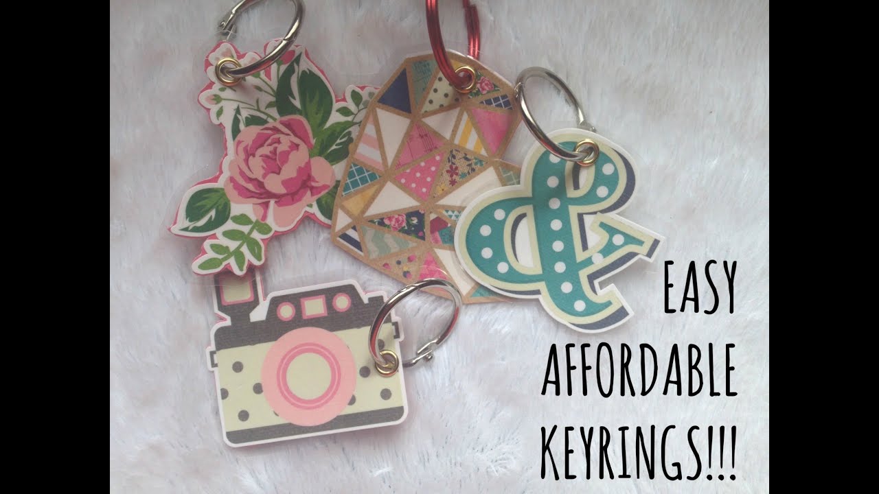 How to make Cute Keyrings using Stickers and a Laminator!! | Cute Stuff