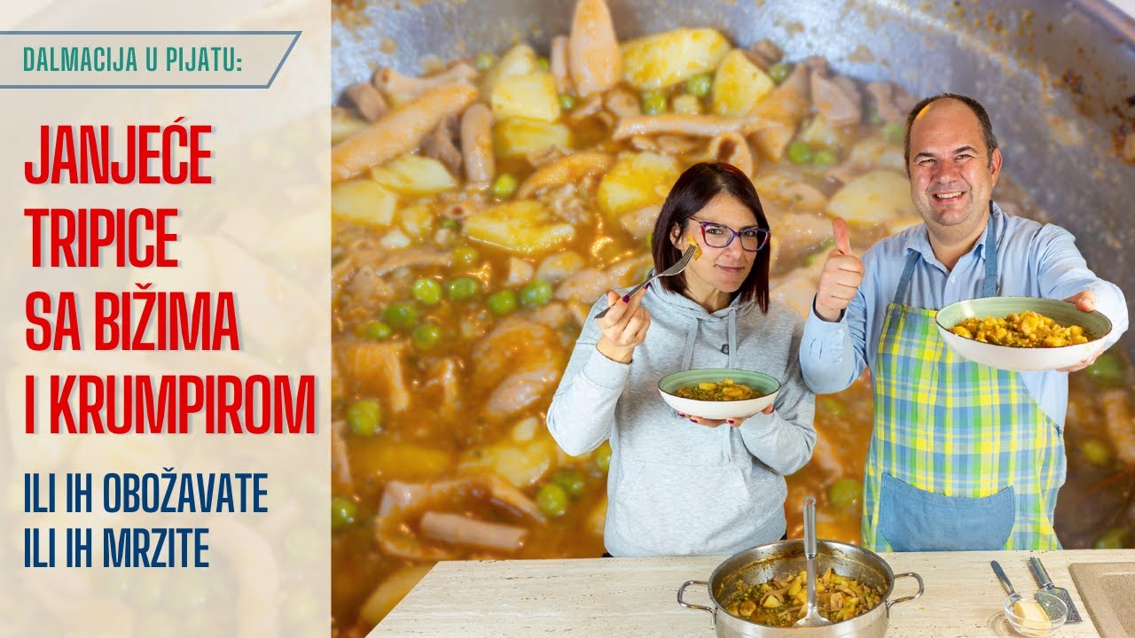 Savršene JANJEĆE TRIPICE (fileki) sa graškom i krumpirom..? Tradicionalni dalmatinski recept...