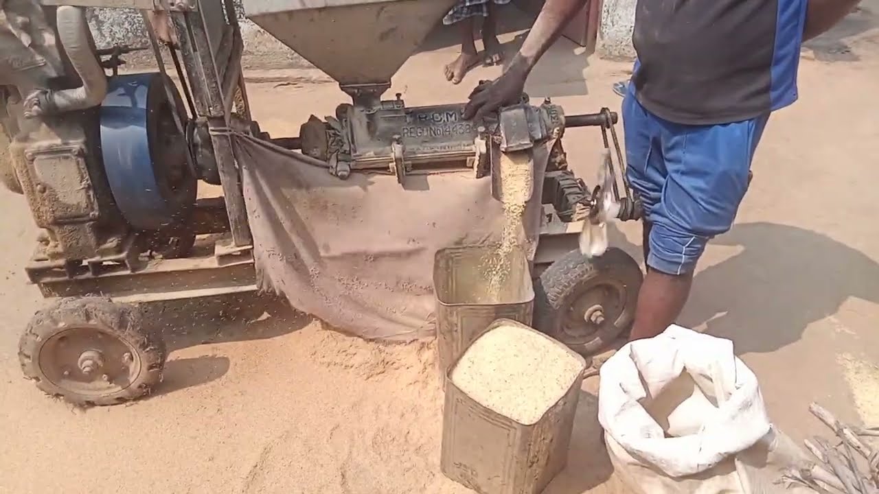  डीजल वाला मशीन में एक टीना चावल भरने में कितना टाइम लगता है लाइव देखिए।sabse Chhota dhan hai.. 
