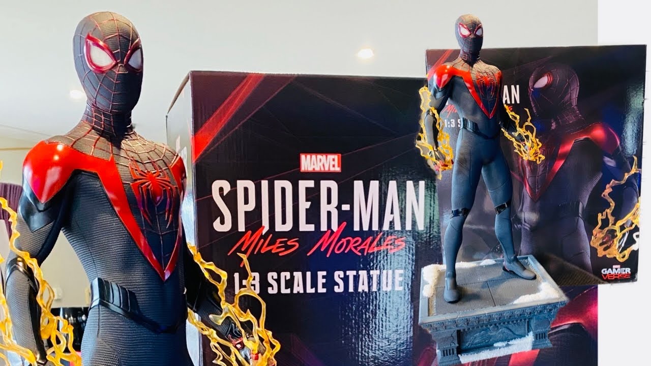 Spider Man Miles Morales 1:3 Scale Statue by PCS #marvel #spiderman