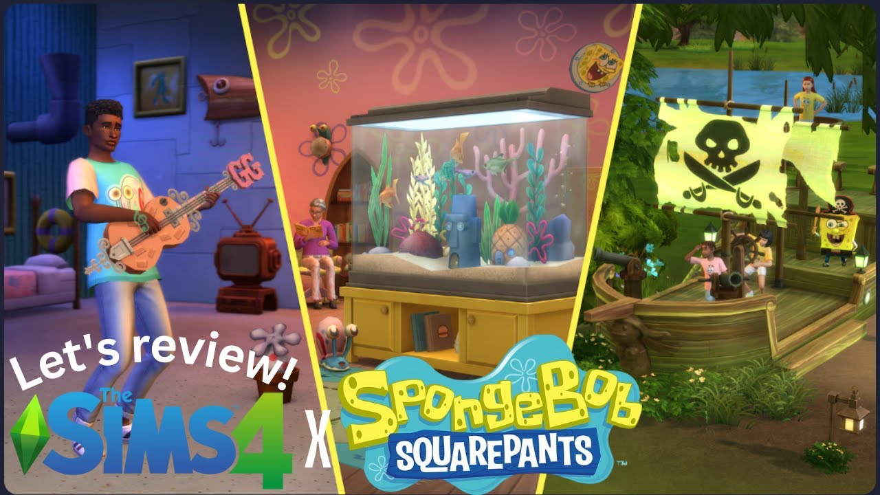 SpongeBob x The Sims!! Let's Review it! | The Sims 4