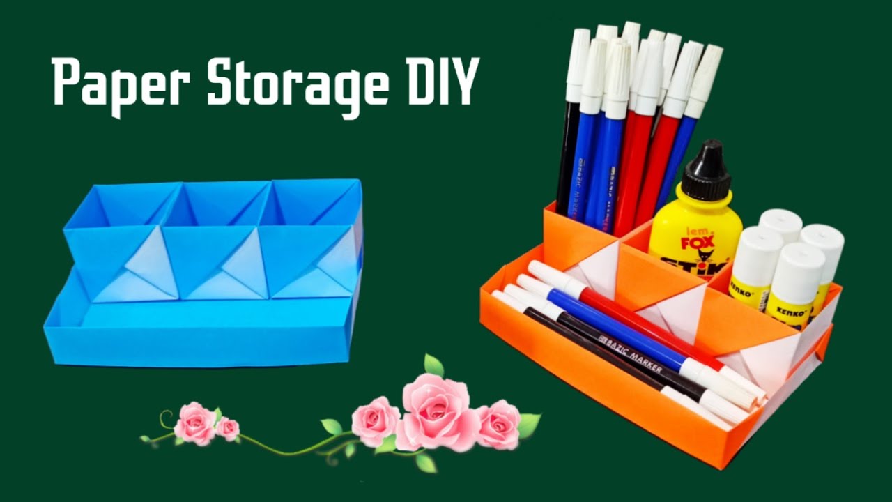 Paper Storage DIY - Kotak penyimpanan dari kertas Origami