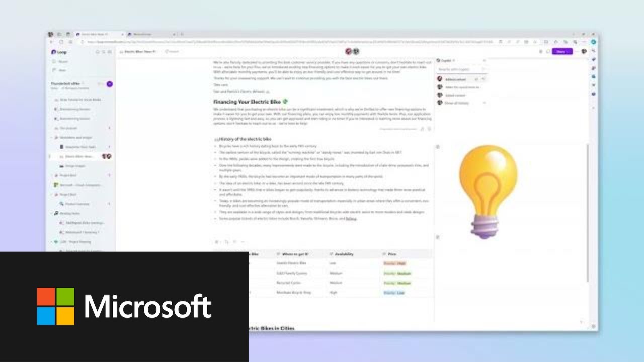 How to turn projects into progress with Microsoft Loop and Copilot