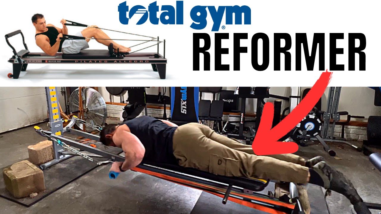 Turning a Total Gym into a Pilates Reformer (Low Setting / Horizontal Plane Use)