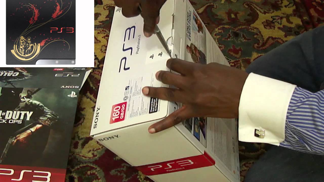 PS3 Slim Black Ops Bundle Unboxing