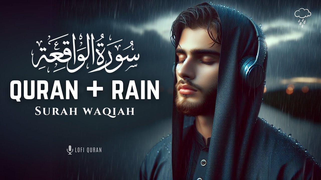 Surah Waqiah  + Rain | WASH AWAY YOUR SINS | Quran with Rain Sound | LoFiQuran #quranlofi