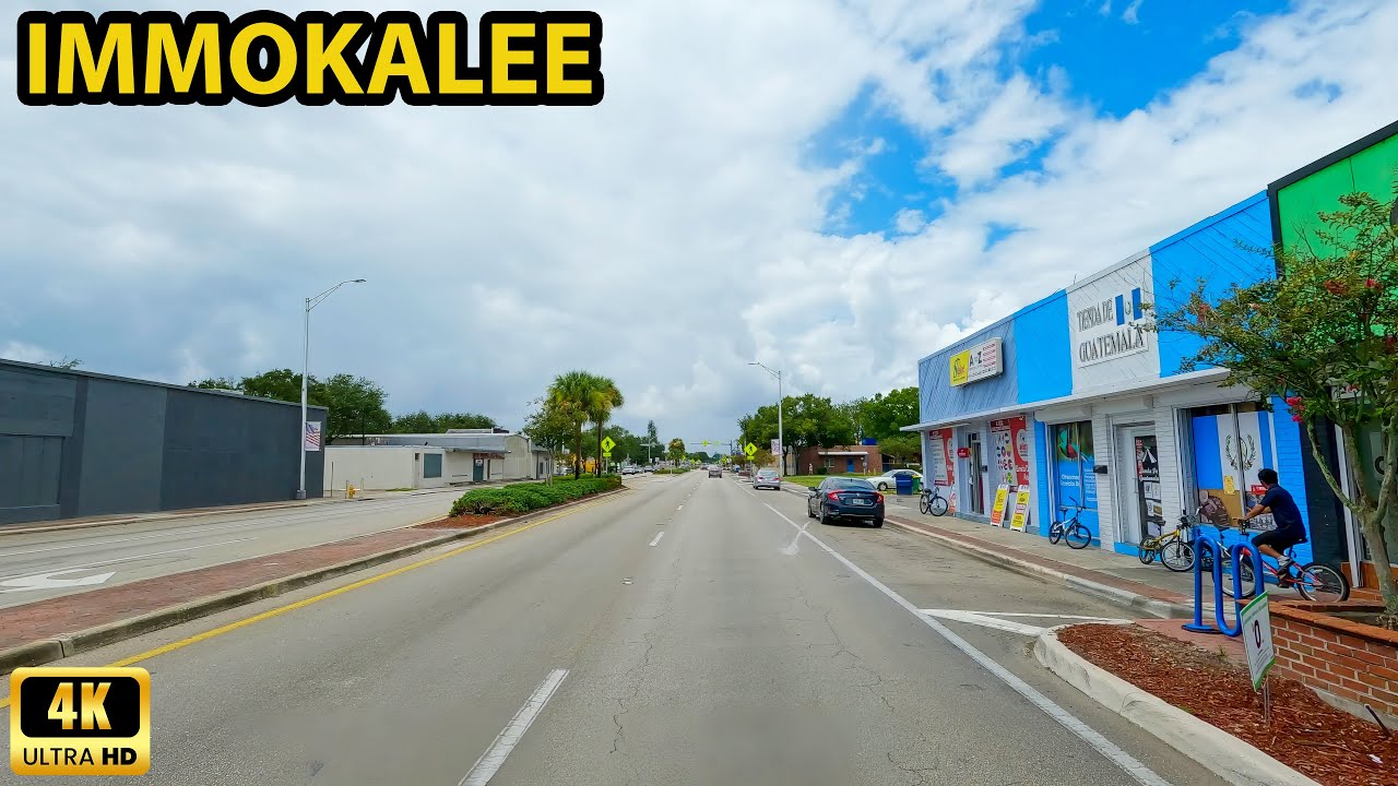 Immokalee Florida Driving Through