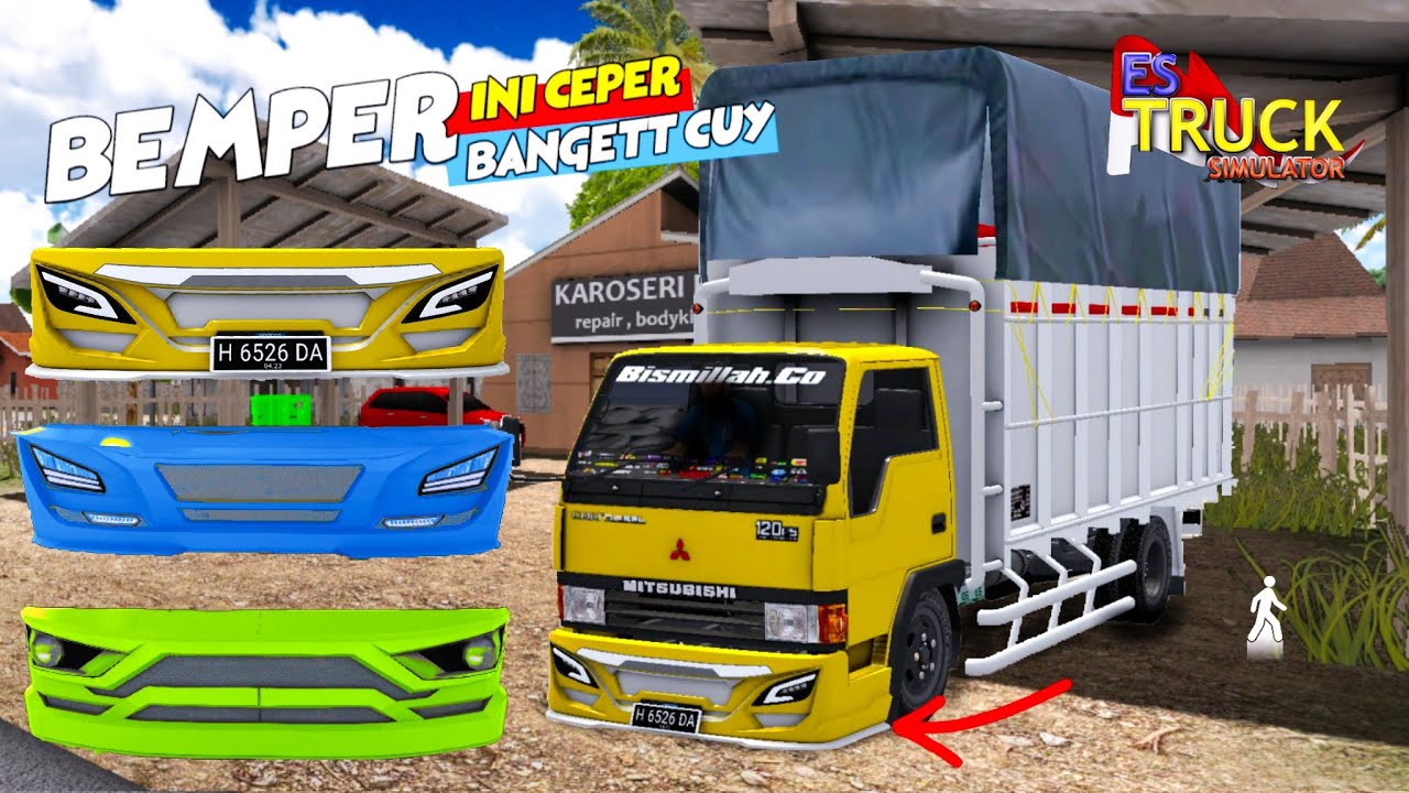 es Truck simulator ID how to change the bumper to be really low in es Truck