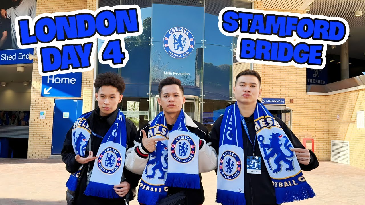 London 2025 #4 - Thăm SVĐ Stamford Bridge của Chelsea, trải nghiệm họp báo như cầu thủ chuyên nghiệp