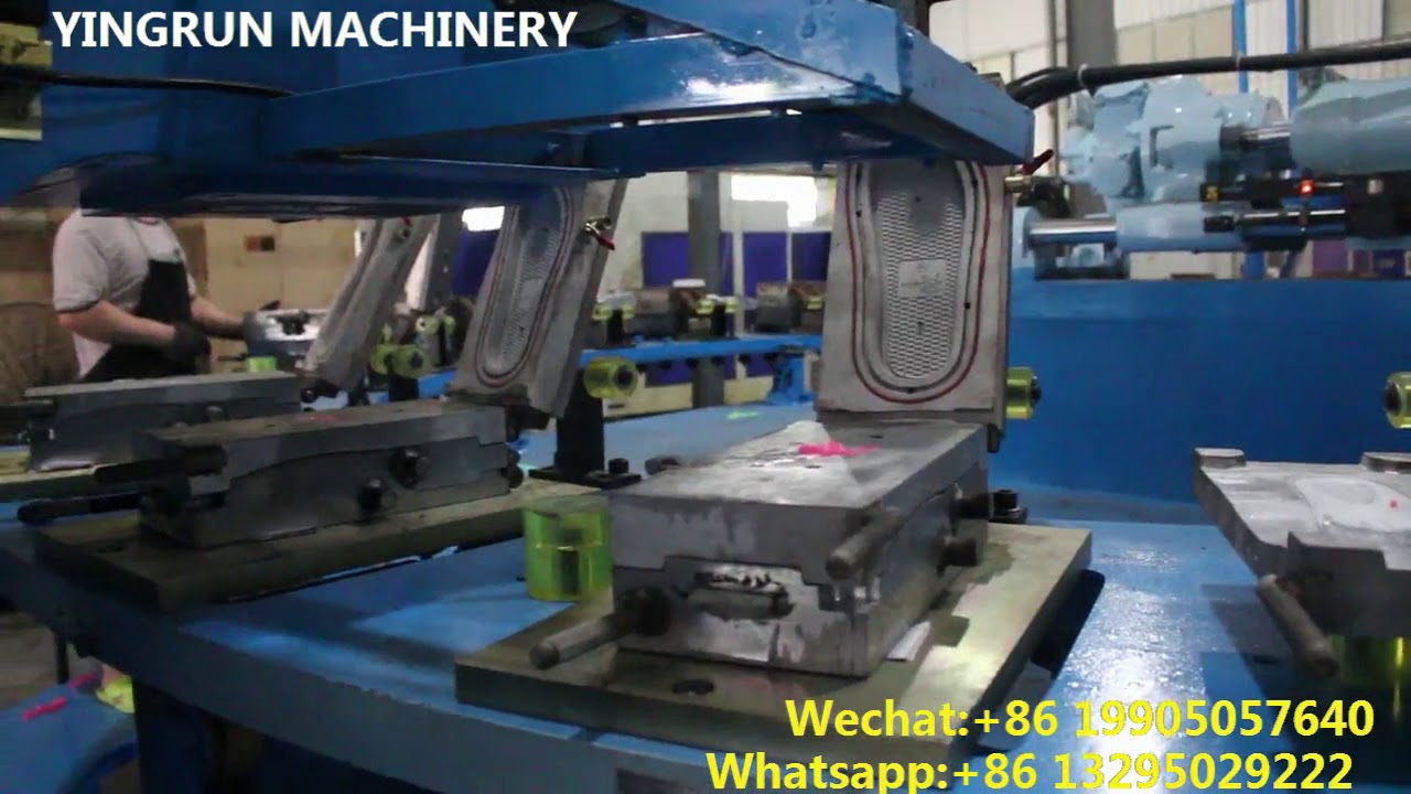 Double Colors PVC Air Blowing Injection Molding Machine for Slippers/Soles/Garden Shoes