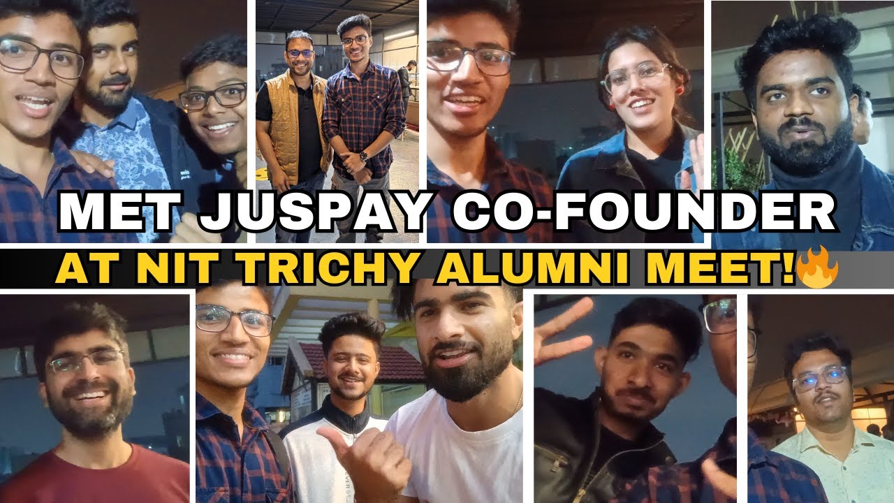 NIT Trichy Alumni Meet 2025🎓 | Juspay Co-Founder Ramanathan RV | Stranger from Haryana | Soya Peri