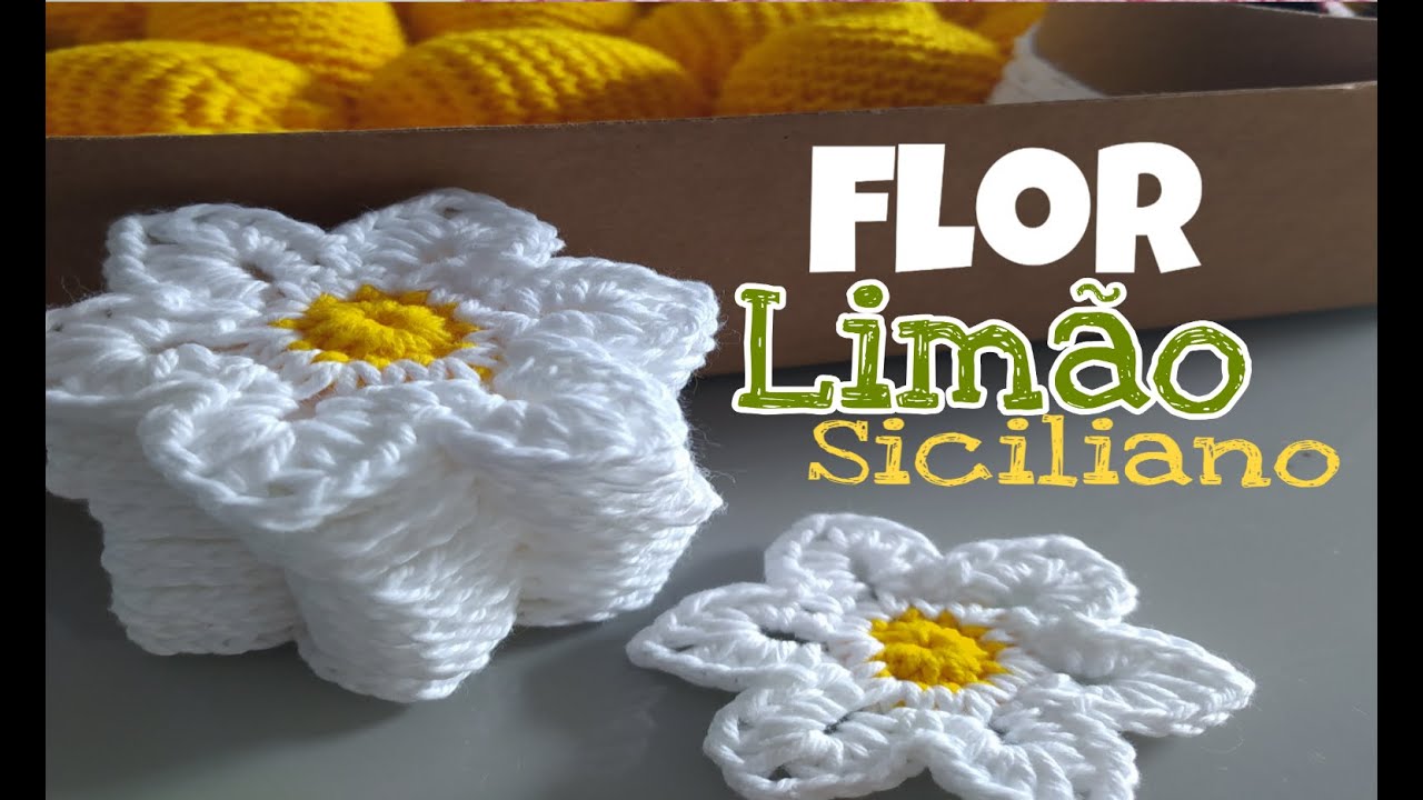 Flor para Porta Guardanapo de Limão Siciliano 🍋